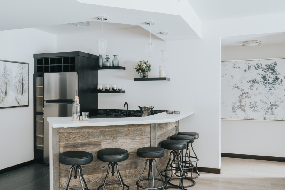 basement kitchen suite